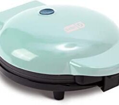 DASH 8” Express Electric Round Griddle for for Pancakes, Cookies, Burgers, Quesadillas, Eggs & other on the go Breakfast, Lunch & Snacks - Aqua 50 21cXl58NimL