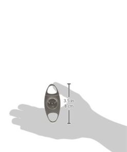 Alaska Bear® Cigar Cutter Stainless Steel Guillotine Double Cut Blade in Black Gift Pouch 30 21elpdi12PL