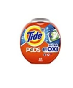 Tide PODS 4 in 1 Ultra Oxi Laundry Detergent Soap PODS, High Efficiency (HE), 61 Count Original Scent 61 Count (Pack of 1) 23 21oMadQjjvL