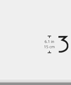 Hy-Ko Products FM-6/3 Floating House Number 3 (THREE) 6" High, Black, 1 Piece 28 21rErtvO kL