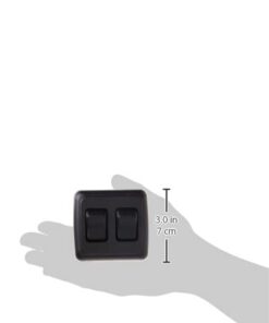 JR Products 12235 Black Double SPST On-Off Switch with Bezel 17 21rKZW tx0L