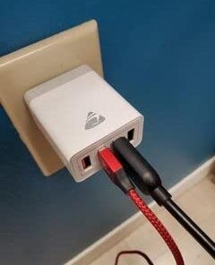 USB Wall Charger, Aioneus 40W 4-Port Fast Charger Block, Multiport USB Cube Power Adapter Wall Charger Plug Charging Block for iPhone 15 14 13 12 11 Pro Max XR Xs Max 8,Samsung,Moto,Android Phones White 33 21s94TZJdKL