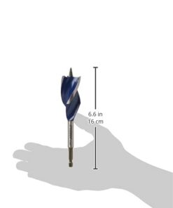 IRWIN SPEEDBOR Tri Flute Wood Drill Bit 1-1/4" X 6"(3041009) 1-1/4-Inch Bit 16 21tAo7oqtS