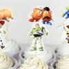DIsney Toy Story Cupcake Toppers Birthday Party Supplies Favors Pack of 24 Beige, White 45 21tkMNexlWS