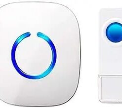 SadoTech Wireless Doorbell for Home - Battery Operated, 1000 Feet, Waterproof Door Bell w/LED Flash, 1 push button + 1 receiver, Waterproof White 37 21zMay3tlFL
