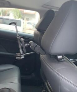 Macally Car Headrest Tablet Holder, Adjustable iPad Car Mount for Kids in Backseat, Compatible with Devices Such as iPad Pro Air Mini, Galaxy Tabs, And 7" to 10" Tablets and Cell Phones - Black 61 31 3g jzPNL