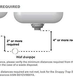 Snappy Trap 1 1/2" All-In-One-Drain Kit for Double Bowl Kitchen Sinks Original version 26 310y7DTf2L