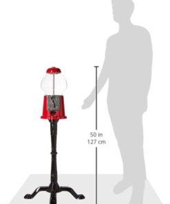 6260 Great Northern 15" Vintage Candy Gumball Machine & Bank with Stand - Everyone Loves Gumballs! Red 35 3110sgnulvL