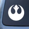 Rebel Alliance Vinyl Decal Sticker Vinyl Color: White, Size 5" Inches