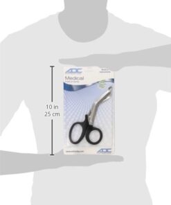 ADC 320 Medicut EMT Shears, Medical Grade, Stainless Steel, Traditional 7.25" Length, Black 1 Count 9 312eqYVoU3L