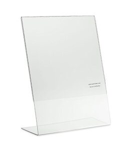 Premium Clear 8.5 X 11-Inches Acrylic Slant Back Sign Holder, Brochure Holder 12 Pack 6 314SeGS0NiL