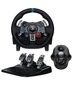 Logitech G29 Driving Force Racing Wheel and Floor Pedals, Real Force Feedback, Stainless Steel Paddle Shifters, Leather Steering Wheel Cover for PS5, PS4, PC, Mac - Black 31 314znbvHolL