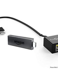 fire-Cable Ethernet Adapter for WiFi TVSticks & Streaming Media Players (Connects TV Stick to a Ethernet for Fast Playback, Streaming and Less Buffering)