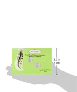 Premium Electrode Pads for TENS 10 Packs of 4 Electrodes Each 2.0" x 2.0" with Comfortable White Cloth US Made Gel Adhesive by Eco-Patch® 3 316UOcYdKVL