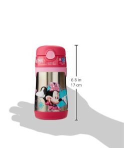 THERMOS Vacuum Insulated Stainless Steel 10-Ounce Straw Bottle, Minnie's Bow-Tique 10 316VhIoUjZL