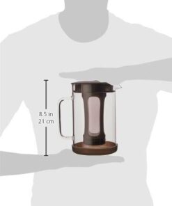 Primula Pace Cold Brew Iced Coffee Maker with Durable Glass Pitcher and Airtight Lid, Dishwasher Safe, Perfect 6 Cup Size, 1.6 Qt, Black 25 316qPl KUL