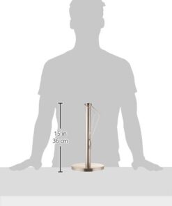SIWU Free-Standing, Upright Paper Towel Holder - 12"x 6" Stainless Steel Metal, Vertical Tissue Holder for Counter or Table Tops, Non-Slip Heavy Base with Stylish Tension Arm Keeps Towels Secure 5 317J1HGWFUL