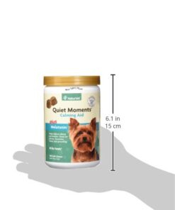 NaturVet Quiet Moments Calming Aid Plus Melatonin 180 Soft Chews 13.9OZ 20 317KQt hKPL