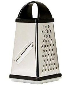 Oliver & Kline Boxed Grater, Stainless Steel Box Surface Glide Technology & Vegetable Slicer Grater with Container for Storage Space A+ Kitchen Gift-4 Sided for Vegetables, Fruit 47 319j4aAtIaL