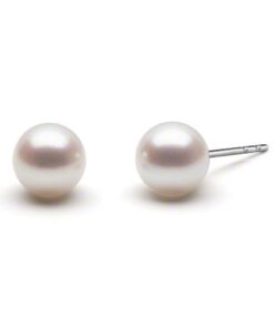 HinsonGayle AAA Handpicked White Round Freshwater Cultured Pearl Stud Earrings Sterling Silver 6.5-7.0mm 9 31AEqzrLIQL