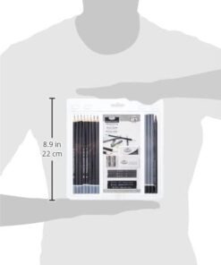 Royal & Langnickel RART-200 Essentials Sketching Pencil Set, 21-Piece Multicoloured 34 31AGEWfbFL 1