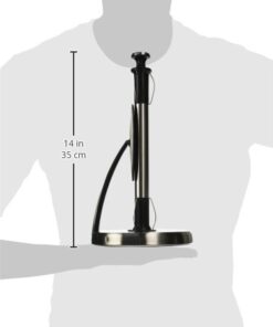 OXO Good Grips SimplyTear Paper Towel Holder - Stainless Steel (Silver & Black) 33 31AnSVvrtvL 2