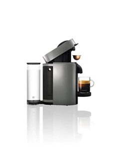 Alternative view of Nespresso VertuoPlus Coffee and Espresso Machine by De'Longhi with Milk Frother, Grey, 5.6 x 16.2 x 12.8 inches Machine + Frother Gray