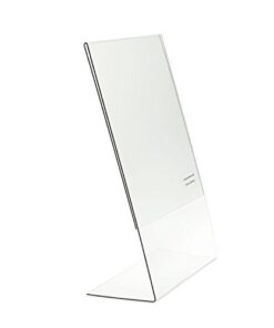 SOURCEONE.ORG Clear 8.5 X 11-Inches Acrylic Slant Back Sign Holder, Brochure Holder 6 Pack 8 31BQreHyAtL 2