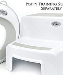 Dual Height 2 Step Stool for Kids | Slip Resistant Soft Grip Toddler's Stool for Potty Training and Use in The Bathroom or Kitchen | BPA Free for Comfort and Safety (1 Pack, Grey) 1 Count (Pack of 1) Gray 31 31CcX q5foL