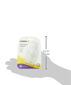 Medela Slow Flow Bottle Nipples with Wide Base, Baby Newborns Age 0-4 Months, Compatible with All Medela Breast Milk Bottles, Made Without BPA, 3 Count (Pack of 1) 12 31D9XUGWVzL