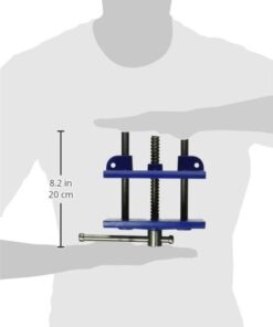 IRWIN Woodworking Vise, 6-1/2-Inch (226361) Silver/Blue 46 31E n8CHvhL