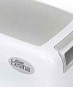 Dual Height 2 Step Stool for Kids | Slip Resistant Soft Grip Toddler's Stool for Potty Training and Use in The Bathroom or Kitchen | BPA Free for Comfort and Safety (1 Pack, Grey) 1 Count (Pack of 1) Gray 30 31EK4BoYOJS