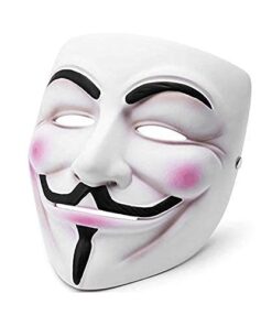 NEVLANTII V for Vendetta Guy Fawkes Mask Quality Anonymous Mask Halloween Costume Hackers Mask Cosplay Party Mask One Size 33 31EhXlmexyL