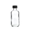 Premium Vials B26-12 Boston Round Glass Bottle with Cap, 2 oz Capacity, Clear (Pack of 12) 3 31F0lBmKolL