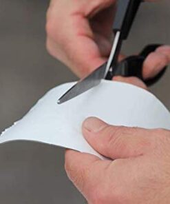 Multi-Purpose Rubberized Roofing and Waterproofing Tape Stops Leaks ! - Roof RV Camper Awning Tarp Boat Repair - White 4in x 50 ft 11 31FIqidwQGL