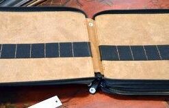 Speedball Art Products Genuine Leather Storage Case for Pencils, Makers, Pens and Art Supplies Antique Brown 120 Pencil Capacity 70 31GHGT3IFoL