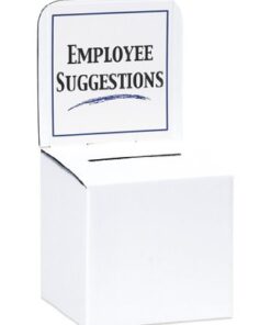 MCB Extra Large Ballot Box - Suggestion Box - Raffle Box - Ticket Box - Extra Large Cardboard Box (10"x10"x10") With Removable Header (10 pack, White) 10 pack 7 31GLGe1flL
