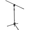 LyxPro Microphone Stand Boom Arm Tilting Rotating Floor Podium Stage or Studio Strong Durable And Foldable Height 38.5"- 66" Extends Arm to 29 3/8" Comes With 3/8" and 5/8" mount Adapter 1 Pack 29 31GaxVeHxfL