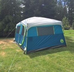 Coleman 8-Person Camping Tent with Built-in Closet | Tenaya Lake Cabin Tent with Fast Pitch Setup 69 31I4uf FewL