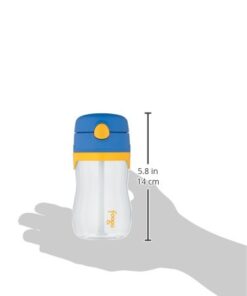 Thermos Foogo 11-Ounce Straw Bottle, Blue/Yellow 16 31JBn30135L