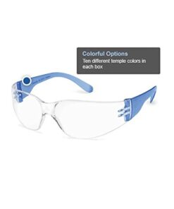 Gateway Safety 4699 StarLite Gumballs Safety Glasses, Clear Lens, 10 Colors Included (Pack of 10) Regular 9 31JlwiyLY L