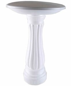 Union Products 61010 Round Bird Bath, White 1
