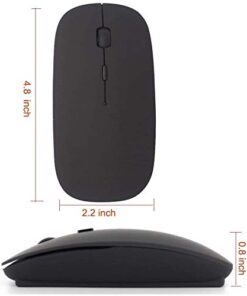 Rechargeable Wireless Mouse for MacBook Pro/ Air,Bluetooth Mouse for Laptop/PC/Mac/iPad pro/Computer black 21 31LAcctDYSL