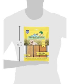 Himalayan Dog Chew Original Yak Cheese Dog Chews, 100% Natural, Long Lasting, Gluten Free, Healthy & Safe Dog Treats, Lactose & Grain Free, Protein Rich, Mixed Sizes, Dogs 65 Lbs & Smaller Yak Cheese - 3 sticks 3 Count (Pack of 1) 39 31LK58CxVAL 1