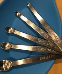 New Star Foodservice 42924 Stainless Steel Measuring Spoons Set, Mini (Mini Spoons) 5-Piece Set 27 31LQMHjqy8L