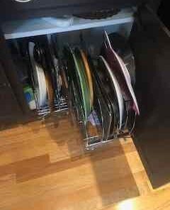 Rev-A-Shelf 5WB2-1822-CR 18 x 22 Inch Two-Tier Kitchen Organization Cabinet Pull Out Storage Wire Basket, Chrome 18 in 63 31LTC8KMx3L