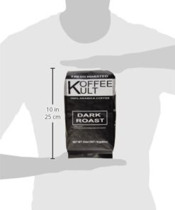Koffee Kult Dark Roast Whole Bean Coffee - Small Batch Gourmet Aromatic Artisan Blend 100% Arabica Coffee Beans Organically Sourced (Dark Roast, 32oz) 2 Pound (Pack of 1) 32 31LWhNDEQBL