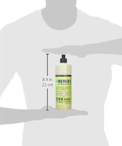MRS. MEYER'S CLEAN DAY Liquid Dish Soap, Biodegradable Formula, Lemon Verbena, 16 fl. oz - Pack of 3 16.00 Fl Oz (Pack of 3) 29 31LZZaHCmL
