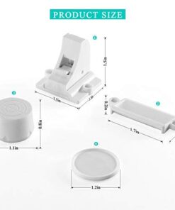 20 Pack Magnetic Cabinet Locks Baby Proofing - Vmaisi Children Proof Cupboard Drawers Latches - Adhesive Easy Installation Standard 20.0 20 31MiIKqA1jL