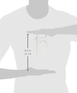 Alternative view of Lulu Sparkles LLC Quinceanera 15 Rhinestone Crystal Cake Topper 15 Birthday Anniversary Diamante Bling Monogram Numbers Cake Topper Bonus Stylus Pen Gift